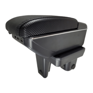 DESCANSABRAZOS-REPOSABRAZOS PARA TOYOTA HILUX 2016-2025 CON 7 PUERTOS USB APARIENCIA FIBRA DE CARBONO (FC)