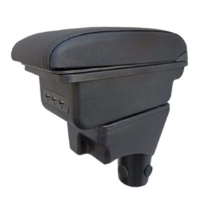 DESCANSABRAZOS-REPOSABRAZOS PARA NISSAN MARCH 2011-2024 CON 3 PUERTOS USB Y LUZ LED (D)