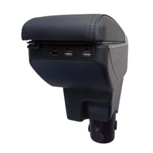 DESCANSABRAZOS-REPOSABRAZOS PARA NISSAN MARCH 2011-2024 CON 7 PUERTOS USB Y LUZ LED (LED)